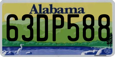 AL license plate 63DP588