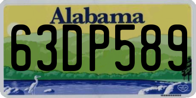 AL license plate 63DP589