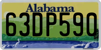 AL license plate 63DP590