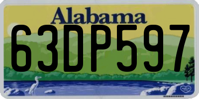 AL license plate 63DP597