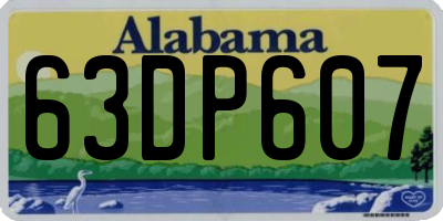 AL license plate 63DP607
