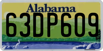 AL license plate 63DP609