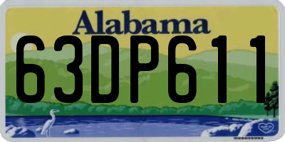 AL license plate 63DP611