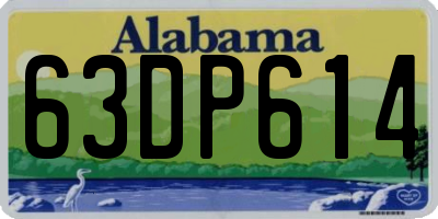AL license plate 63DP614