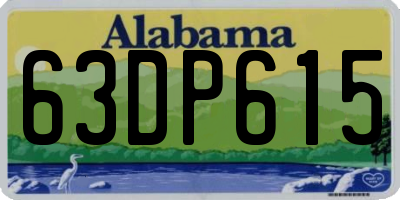 AL license plate 63DP615