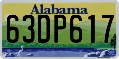 AL license plate 63DP617