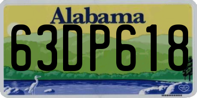 AL license plate 63DP618