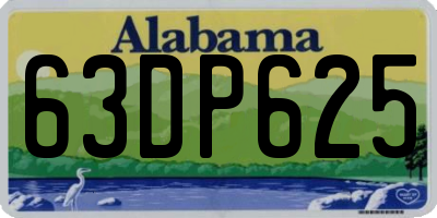 AL license plate 63DP625