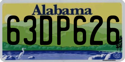 AL license plate 63DP626