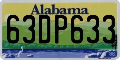 AL license plate 63DP633