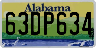 AL license plate 63DP634