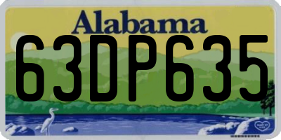 AL license plate 63DP635