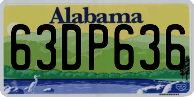 AL license plate 63DP636