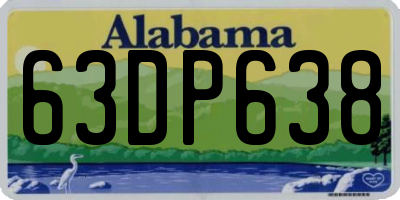 AL license plate 63DP638