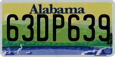 AL license plate 63DP639