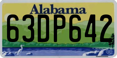 AL license plate 63DP642