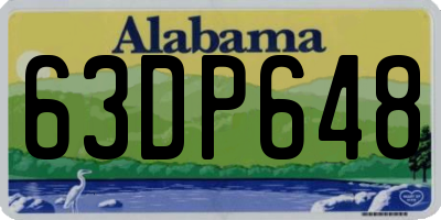 AL license plate 63DP648