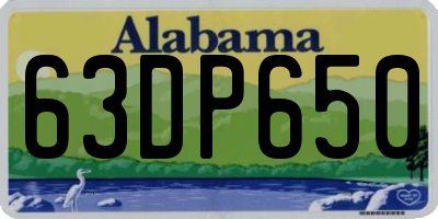 AL license plate 63DP650