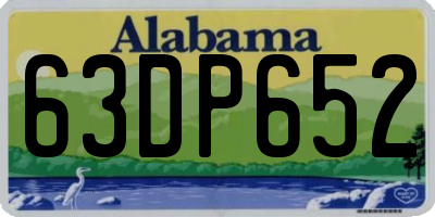 AL license plate 63DP652