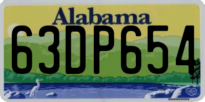 AL license plate 63DP654