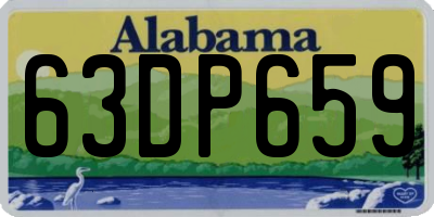 AL license plate 63DP659