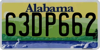 AL license plate 63DP662
