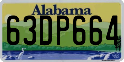AL license plate 63DP664