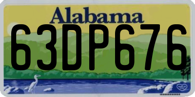 AL license plate 63DP676