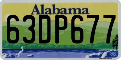 AL license plate 63DP677