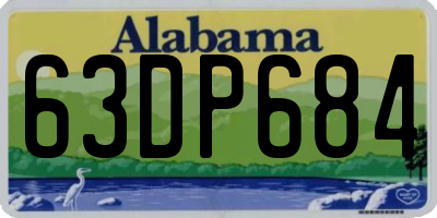 AL license plate 63DP684