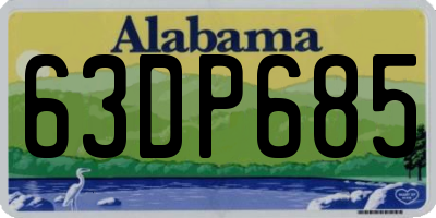 AL license plate 63DP685