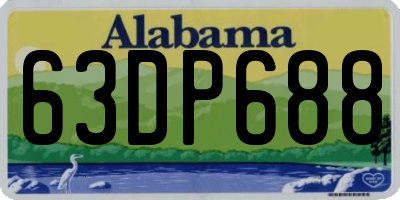AL license plate 63DP688