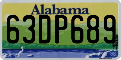 AL license plate 63DP689