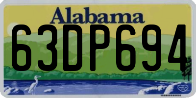 AL license plate 63DP694