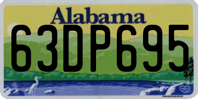 AL license plate 63DP695