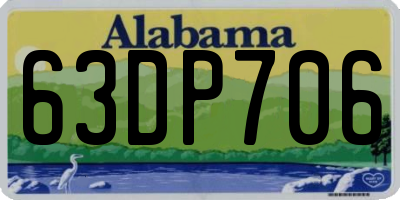 AL license plate 63DP706