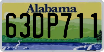 AL license plate 63DP711