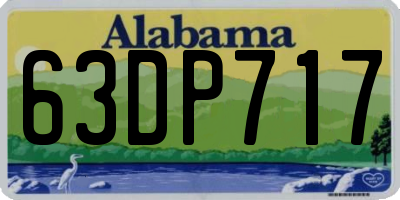 AL license plate 63DP717
