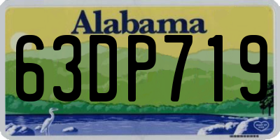 AL license plate 63DP719
