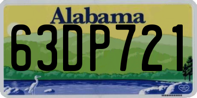 AL license plate 63DP721