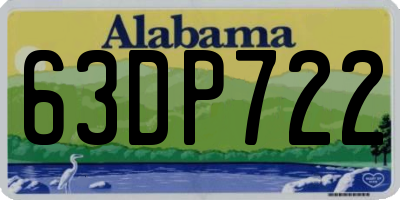 AL license plate 63DP722
