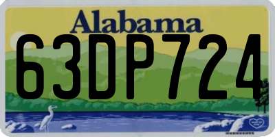 AL license plate 63DP724