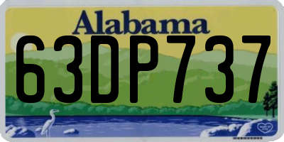 AL license plate 63DP737