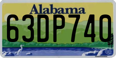 AL license plate 63DP740