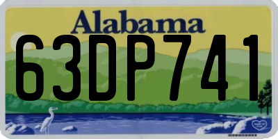 AL license plate 63DP741