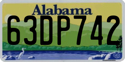 AL license plate 63DP742
