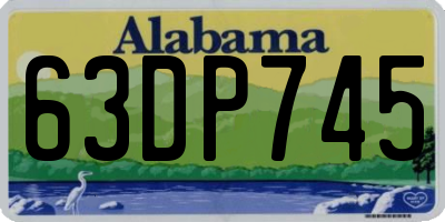 AL license plate 63DP745