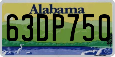 AL license plate 63DP750