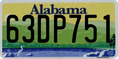 AL license plate 63DP751