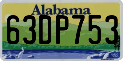 AL license plate 63DP753